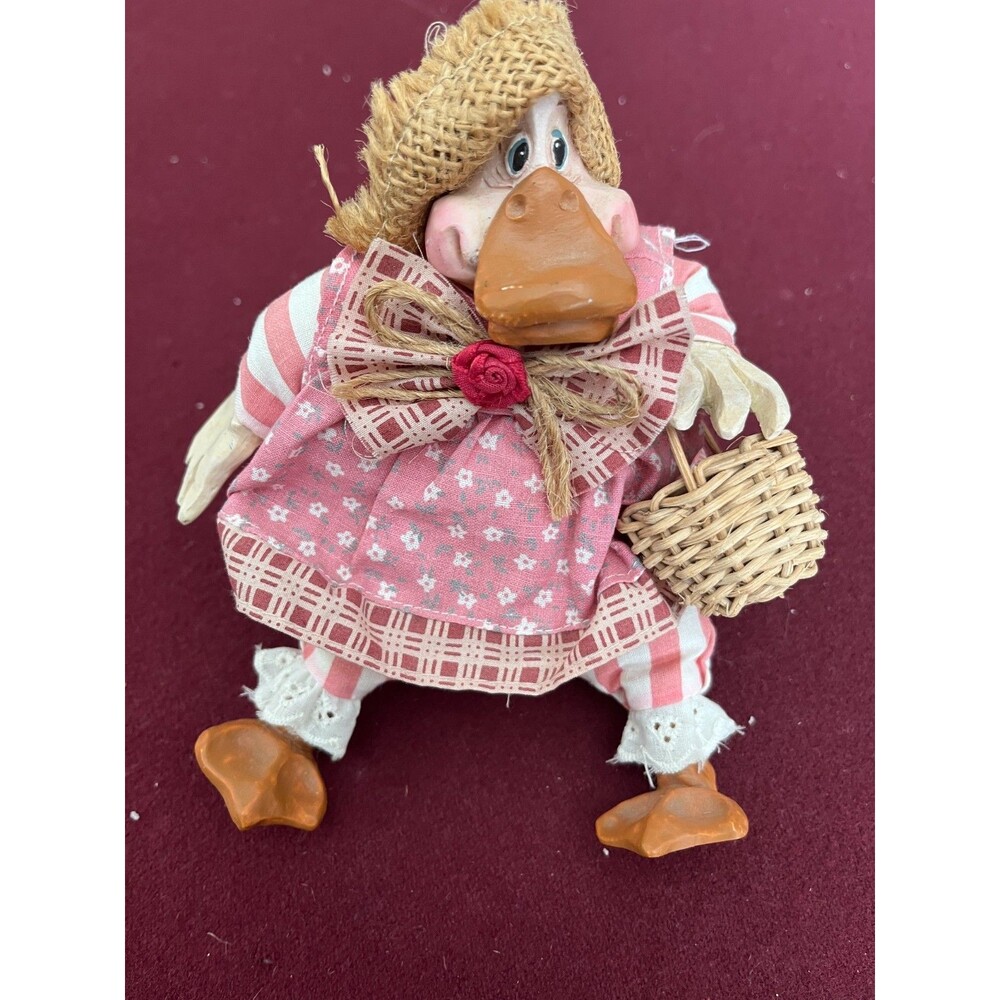 Vintage Russ Berrie Shelf Sitter Critter Factory Darla Duck
